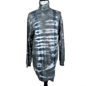 Young Fabulous Broke dress Tie-Dye Turtleneck Sweatshirt Tunic size S baddie